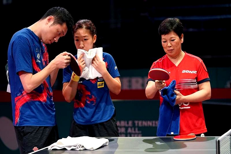 比利时乒乓球队碾压中国乒乓球队，许昕三分雨点燃全场